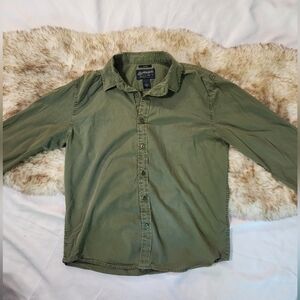 American Rag Sage Green Casual Button Up Shirt Size-L